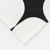 Couverture Polaire Simple Mid-Century moderne Motif noir et blanc (Coin)