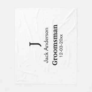 Couverture Polaire SIMPLE MINIMAL ajouter votre nom toiletteur person