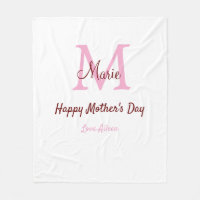 simple minimum de jour mère monogramme nom rose te