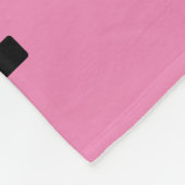 Couverture Polaire Simple Modèle de message rose et noir (Coin)