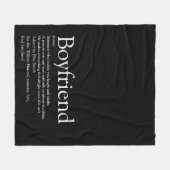 Couverture Polaire Simple moderne définition de copain noir et blanc (Devant (Horizontal))