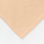Couverture Polaire Simple moderne Monogramme Terracotta Beige (Coin)