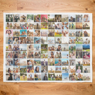 Couverture Polaire Simple Moderne Personnalisé 108 Photo Collage
