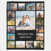 Couverture Polaire Simple Moderne Personnalisé 17 Photo Collage (Devant)