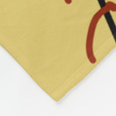 Couverture Polaire Simple monogramme ajouter votre nom lettre man min (Coin)