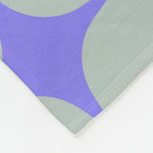 Couverture Polaire Simple Motif bleu violet moderne du milieu du sièc (Coin)