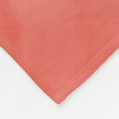 Couverture Polaire Simple rouge orange subtil marbre moderne Monogram (Coin)