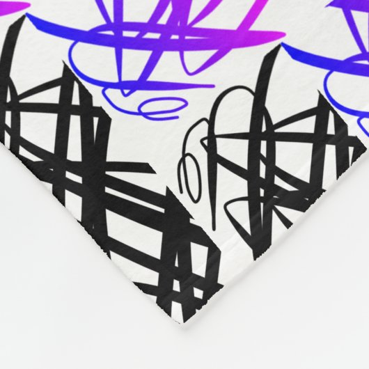 Couverture Polaire Simple Scribble | Os à hareng | (Coin)