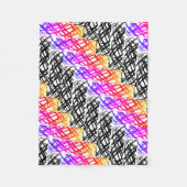 Couverture Polaire Simple Scribble | Os à hareng | (Devant)