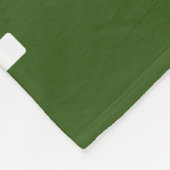 Couverture Polaire Simple texte vert et blanc Votre Modèle de message (Coin)