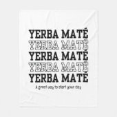 Couverture Polaire Simple YERBE MAE Motivationnel Blanc (Devant)