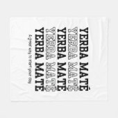 Couverture Polaire Simple YERBE MAE Motivationnel Blanc (Devant (Horizontal))