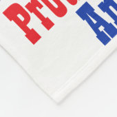 Couverture Polaire Simplement inspiré fier patriote d'Amérique (Coin)