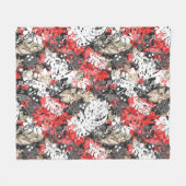 Couverture Polaire Simples jungle tropicale exotique monstres feuille (Devant (Horizontal))