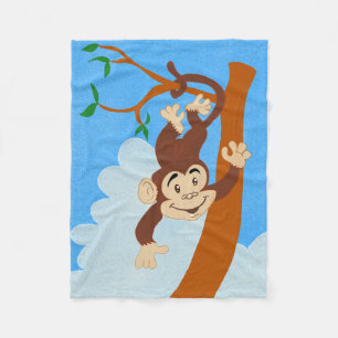 Couverture Polaire Singe amical