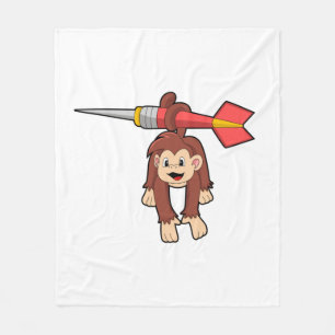 Couverture Polaire Singe aux fléchettes avec Dart