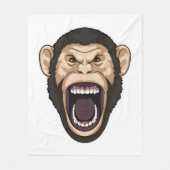 Couverture Polaire Singe avec poils noirs (Devant)