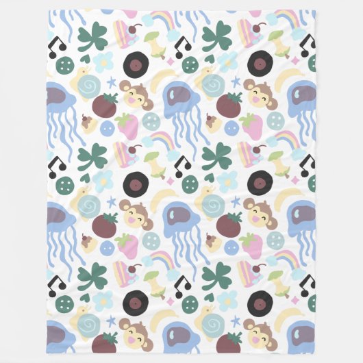 Couverture Polaire singe et musique (Devant)