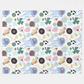 Couverture Polaire singe et musique (Devant (Horizontal))