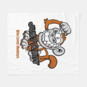 Couverture Polaire singe juste un garçon (Devant (Horizontal))