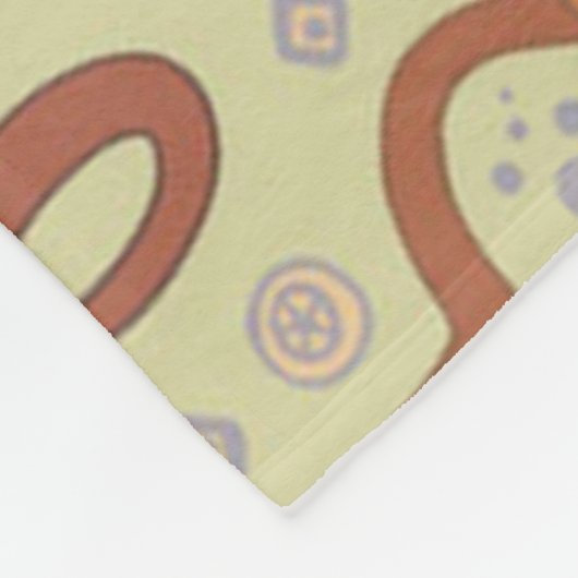 Couverture Polaire Singes caricaturaux mignons (Coin)