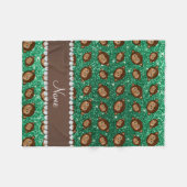 Couverture Polaire Singes personnalisés de parties scintillantes de (Devant (Horizontal))