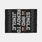 Couverture Polaire Single And Ready To Jingle Xmas Party Offensive Ch (Devant (Horizontal))