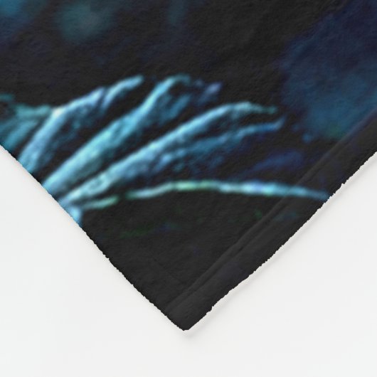 Couverture Polaire Single Red Bloom Focus Design (Coin)