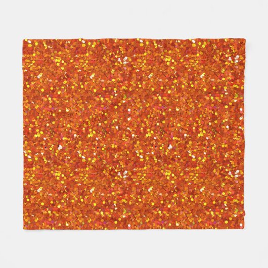 Couverture Polaire Sinopia Orange Parties scintillant (Devant (Horizontal))