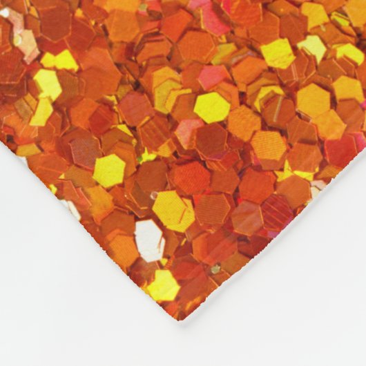 Couverture Polaire Sinopia Orange Parties scintillant (Coin)