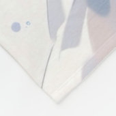 Couverture Polaire Sirène avec cheveux bleus dans une robe bleue (Coin)