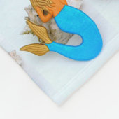 Couverture Polaire sirènes à queue bleue (Coin)