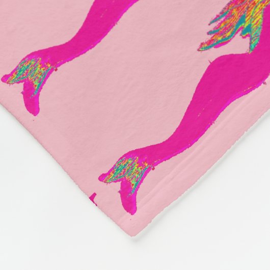 Couverture Polaire sirènes roses motif Thunder_Cove (Coin)