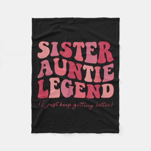 Couverture Polaire Sister Auntie Legend Groovy Funny Cool Aunties Clu (Devant)