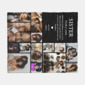 Couverture Polaire Sister Definition Photo Collage Fleece (Devant (Horizontal))
