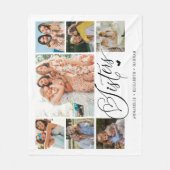 Couverture Polaire Sister Photo Collage Typographie Keepsaké (Devant)