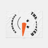 Couverture Polaire Sister Snowman Face Squad Matching Family Costume (Devant (Horizontal))