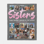 Couverture Polaire Sisters 20 Photo Collage (Devant)