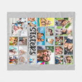 Couverture Polaire SISTRES Modernes 19 Photo Collage Gris (Devant (Horizontal))