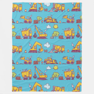 Couverture Polaire Site de construction pour enfants et véhicules