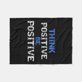 Couverture Polaire Sitive For Motivational Kindness - Sitive Message  (Devant (Horizontal))