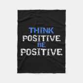 Couverture Polaire Sitive For Motivational Kindness - Sitive Message (Devant)