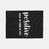 Couverture Polaire Sitive Mind Sitive Vibes Sitive Life Motivational  (Devant (Horizontal))