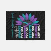 Couverture Polaire Sitive Motivational Suprt Suicide Prevention Aware (Devant (Horizontal))