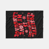 Couverture Polaire Sitive Reinforcement Is My Love Language Valentine (Devant (Horizontal))