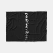 Couverture Polaire Sitive Vibes Motivational Encouraging Message Fun (Devant (Horizontal))