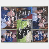 Couverture Polaire Six panneaux votre photo ici (Devant (Horizontal))