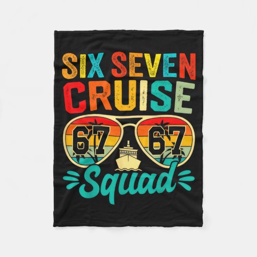 Couverture Polaire Six Seven 67 Cruise Squad 2025 Funny Kids Cruise M (Devant)