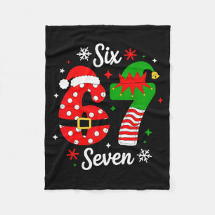 Couverture Polaire Six Seven 67 Meme 6 7 Santa Noël Pyjamas Enfants