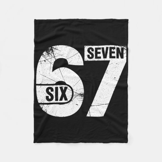 Couverture Polaire Six Seven 67 Mème Drôle (Devant)